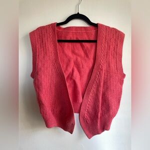 Vintage Pink Sweater Vest